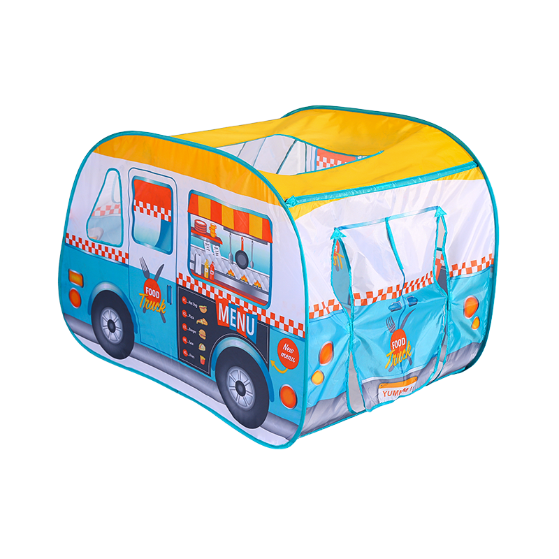 Children's Colorful Pop-Up Food Truck Play Tent