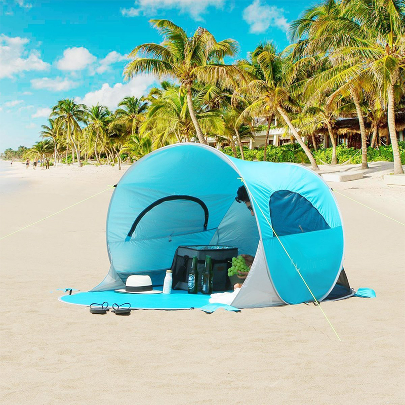 How to build a beach tent?